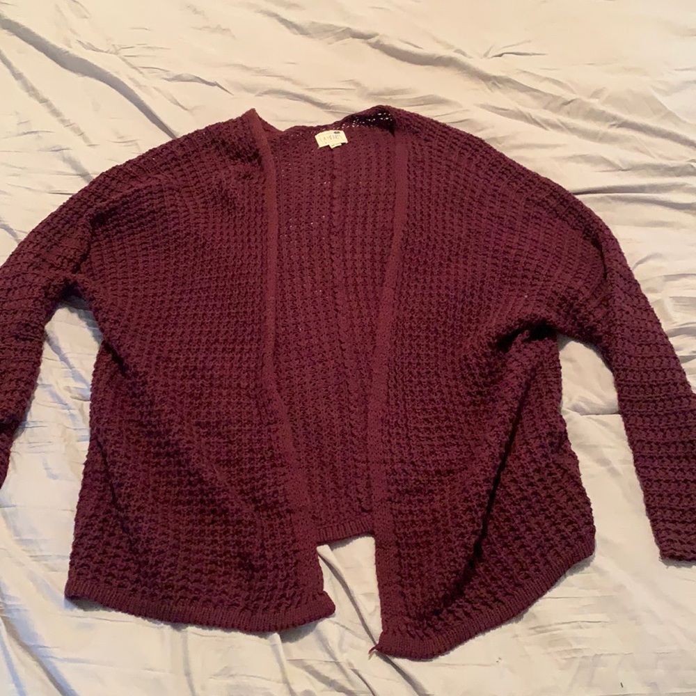 LA Hearts Thick Maroon Cardigan
